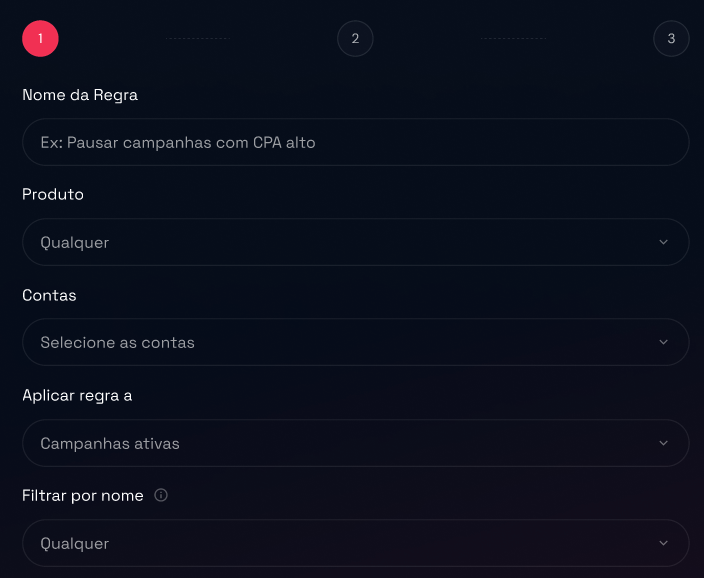 Step 1 - Configuração Geral