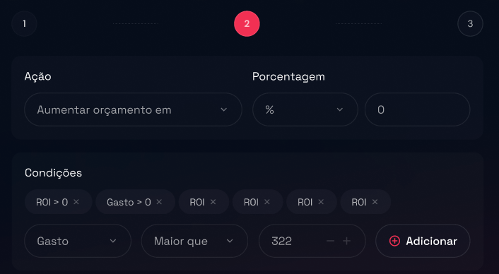 Step 2 - Ação e Condição